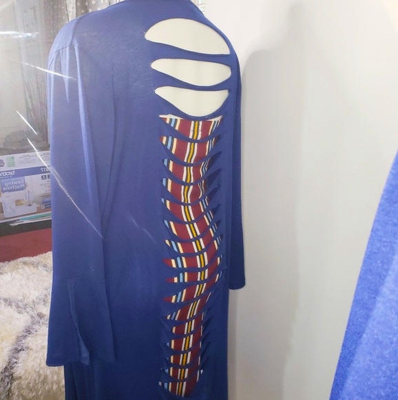 NWOT 💕Plus Size Duster Cardigan Sweater with Rips - Picture 4 of 6